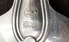 Georg Jensen Georg Jensen Sterling Silver 65 Piece Old Danish Flatware Set for 8 Mid Century - 3342959