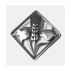 Georg Jensen Georg Jensen Sterling Silver Birds Brooch design by Arno Malinowski - 1061049