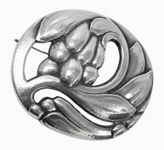 Georg Jensen Georg Jensen Sterling Silver Blossom Pin C 1940 No 65 - 3468392