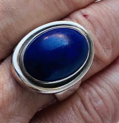 Georg Jensen Georg Jensen Sterling Silver Lapis Lazuli Ring No 46A by Harald Nielsen  - 2262770