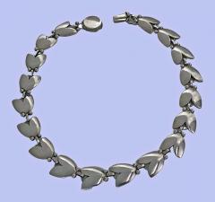 Georg Jensen Georg Jensen Sterling Silver Tulip Necklace No 66 by Harald Nielsen - 2826843