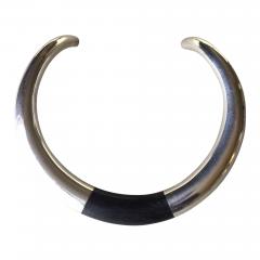 Georg Jensen Georg Jensen Sterling Silver and Ebony Neck Ring No A29A by Anne Ammitzb ll - 107295