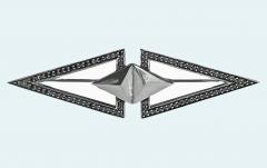 Georg Jensen Georg Jensen Sterling and black Diamond Brooch 569C - 4006445