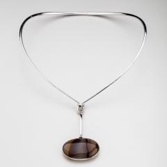 Georg Jensen Georg Jensen Torun Necklace with Banded Agate - 240749