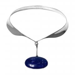 Georg Jensen Georg Jensen Torun Sodalite Necklace Denmark C 1975 - 2770181