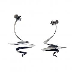 Georg Jensen Georg Jensen Vivianna Torun B low H be Sterling Silver Earrings No 369 - 4236134