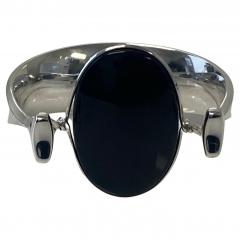 Georg Jensen Georg Jensen Vivianna Torun Onyx Bangle No 203A Circa 1969 - 3529289