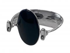 Georg Jensen Georg Jensen Vivianna Torun Onyx Bangle No 203A Circa 1969 - 3529290