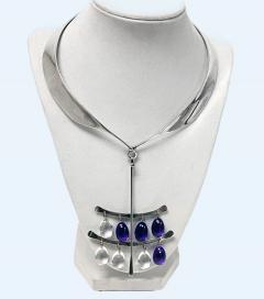 Georg Jensen Georg Jensen Vivianna Torun Sterling Amethyst Quartz Necklace - 3468400