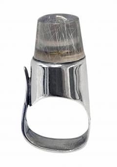 Georg Jensen Georg Jensen Vivianna Torun Sterling Silver Rutilated Quartz Ring No 151 - 3517146