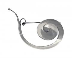 Georg Jensen Georg Jensen Vivianna Torun Sterling large Pram Brooch No 392 - 3632764