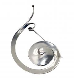 Georg Jensen Georg Jensen Vivianna Torun Sterling large Pram Brooch No 392 - 3632765