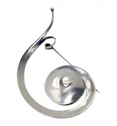 Georg Jensen Georg Jensen Vivianna Torun Sterling large Pram Brooch No 392 - 3892477