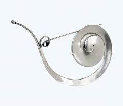 Georg Jensen Georg Jensen Vivianna Torun Sterling large Pram Brooch No 392 - 3892481