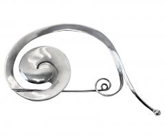 Georg Jensen Georg Jensen Vivianna Torun Sterling large Pram Brooch No 392 - 3892482