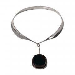 Georg Jensen Georg Jensen Vivianna Torun Sterling rock crystal Necklace C 1969 - 2980426