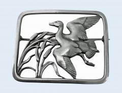 Georg Jensen Georg Jensen sterling silver Bird brooch designed by Hugo Liisberg - 4250231