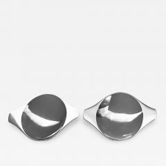 Georg Jensen Pair Georg Jensen Henning Koppel Danish Sterling Dishes - 1300833