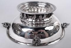 Georg Jensen Pair of Early Georg Jensen Danish Modern Grape Centerpiece Bowls - 4150446
