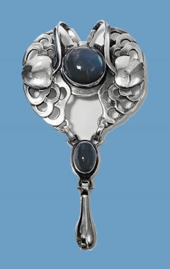 Georg Jensen Rare early Georg Jensen 1904 large drop Pendant Brooch Denmark 1904 - 1939319