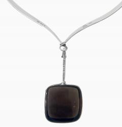 Georg Jensen Vivianna Torun Bulow Hube for Georg Jensen Quartz Necklace - 4237036