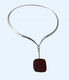 Georg Jensen Vivianna Torun Bulow Hube for Georg Jensen Quartz Necklace - 4237045