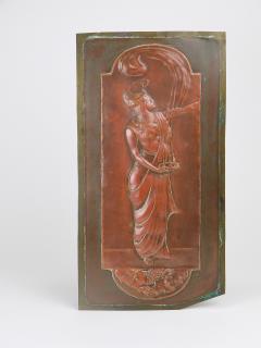 Georg Klimt Georg Klimt Vienna Secession Pair Art Nouveau Relief Panels Vienna 1900s - 4632192