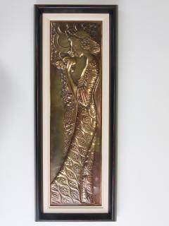 Georg Klimt Georg Klimt Vienna Secession Pair Demeter Art Nouveau Relief Panels 1900s - 4596101