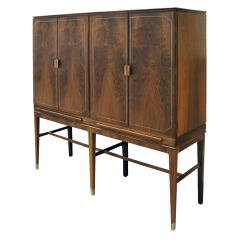 Georg Kofoed Georg Kofoed 4 Door Cabinet in Brazilian Rosewood with Inlays 1930s signed  - 980105