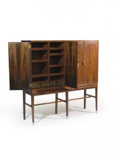 Georg Kofoed Georg Kofoed Rosewood Cabinet with Eight Karat White Gold Inlay - 108707