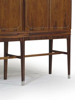 Georg Kofoed Georg Kofoed Rosewood Cabinet with Eight Karat White Gold Inlay - 108709