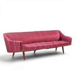 Georg Thams Georg Thams Mid Century Danish Teak Curved Sofa - 4638795