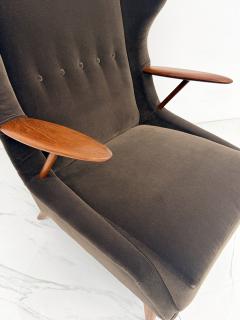 Georg Thams Model VP 37 Oak and Teak Lounge Chair by Georg Thams Denmark 1950s - 4710318