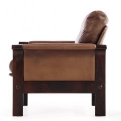 Georg Thams Pair of 1970s Danish Leather Lounge Chairs by Georg Thams for A S Vejen - 4623643