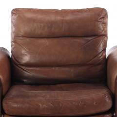 Georg Thams Pair of 1970s Danish Leather Lounge Chairs by Georg Thams for A S Vejen - 4623644