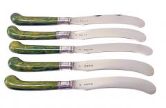 George Adams English Antique Silver dessert lunch fruit set London 1878 Geo Adams - 4515156