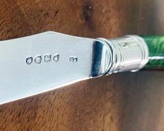 George Adams English Antique Silver dessert lunch fruit set London 1878 Geo Adams - 4515160