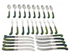 George Adams English Antique Silver dessert lunch fruit set London 1878 Geo Adams - 4515241