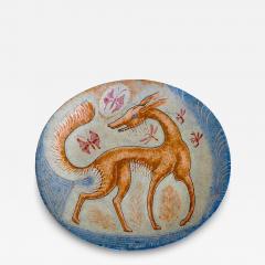 George Biddle George Biddle Hand Painted Glazed Ceramic Plate - 4204219