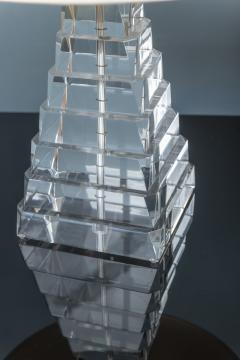 George Bullio Lucite Pyramid Form Table Lamps by George Bullio - 2762656