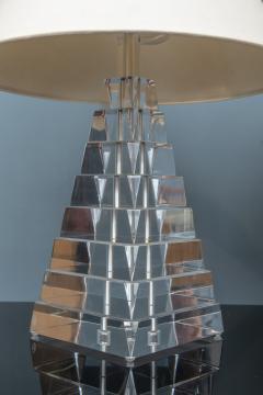 George Bullio Lucite Pyramid Form Table Lamps by George Bullio - 2762660