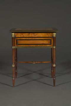 George Bullock A Regency gilt brass mounted burr oak ebony and brass marquetry center table - 4444993