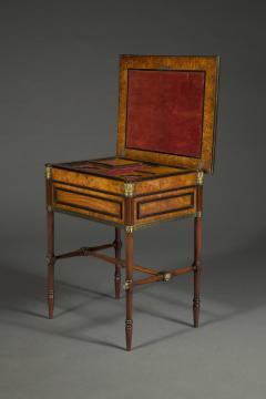 George Bullock A Regency gilt brass mounted burr oak ebony and brass marquetry center table - 4444997