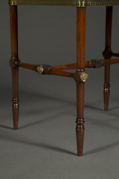 George Bullock A Regency gilt brass mounted burr oak ebony and brass marquetry center table - 4445001