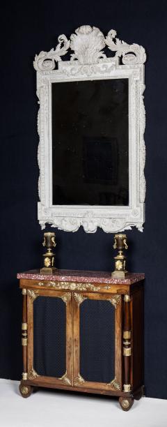 George Bullock Exceptional Pure Rosewood and Ormolu Mounted Cabinet with Original Marble T - 1216214