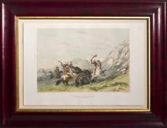 George Catlin GEORGE CATLIN 1794 1872 ATTACKING THE GRIZZLY BEAR NO 19 - 2902507