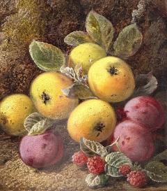 George Clare Apples Plums and Raspberries  - 4790519
