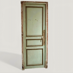 George E Hausmann Haussmann Interior Door with Frame Original Hardware and Key circa 1860 - 4612856