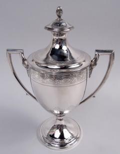 George Fenwick Antique Scottish Georgian Neoclassical Covered Amphora Urn 1808 - 4246959