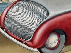 George Hildebrand Classic Cars Streamlined Coupe Art Deco Vintage Car - 4314403